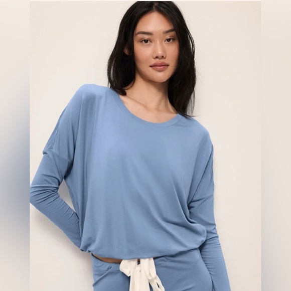 Eberjey Gisele Slouchy Pajama Top L - Picture 3 of 9